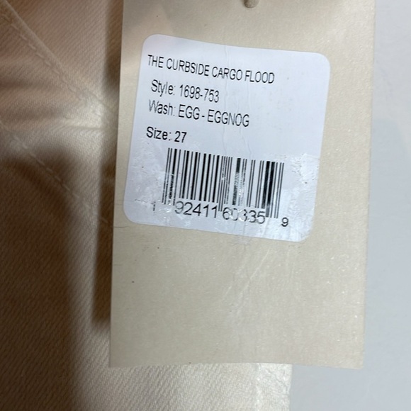 MOTHER | The Curdside Cargo Flood in Eggnog Size 27 NWT - Picture 5 of 9